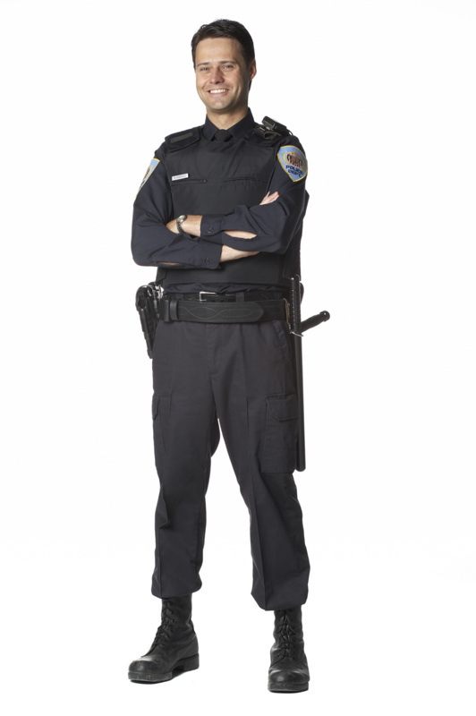Photo of a smiling police officer