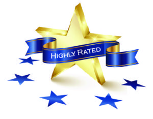 highly rated graphic with star and blue ribbon, which indicates that this resource has been highly rated by CPIR's review team of staff at Parent Centers from all regions of the country