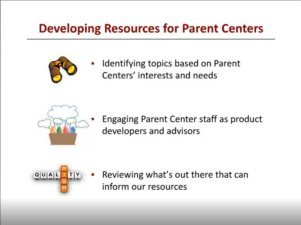 A screenshot of a slide used in the webinar