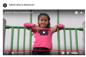 The starting image of the short video "What is resilience?"