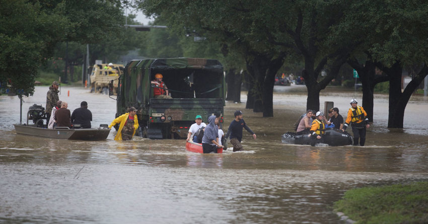 Rescue efforts following Hurricane Harvey