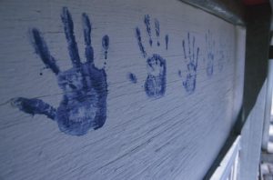 children's handprints