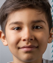 Bright-faced young Native boy