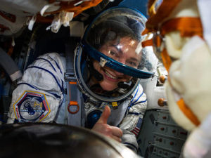 NASA astronaut Jessica Meir returns from the space station.