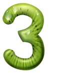 Graphic of the number 3