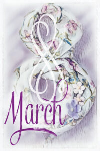 Decorative card for the month of March