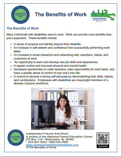 benefitsofwork - Copy The Benefits of Work handout.