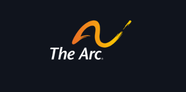 The Arc Logo on black background