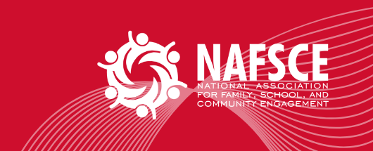 NAFSCE Logo - Red background with white letters.
